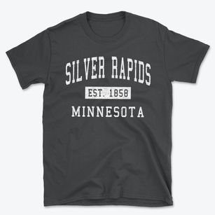 Silver Rapids Minnesota Classic Established Basic T-Shirt