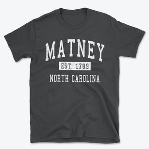 Matney North Carolina Classic Established Basic T-Shirt