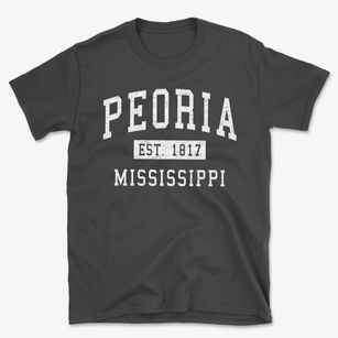 Peoria Mississippi Classic Established Basic T-Shirt
