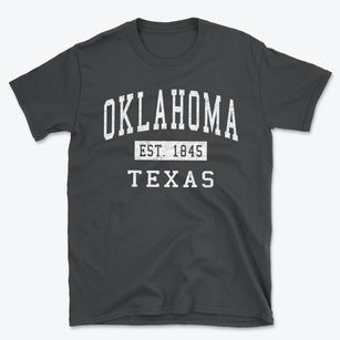 Oklahoma Texas Classic Established Basic T-Shirt