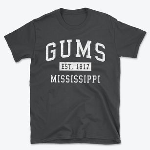 Gums Mississippi Classic Established Basic T-Shirt