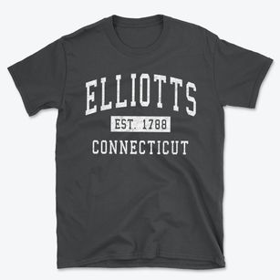 Elliotts Connecticut Classic Established Basic T-Shirt