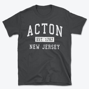 Acton New Jersey Classic Established Basic T-Shirt