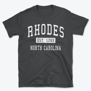 Rhodes North Carolina Classic Established Basic T-Shirt
