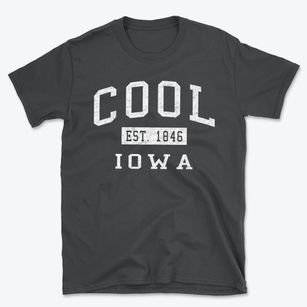 Cool Iowa Classic Established Basic T-Shirt