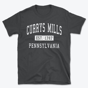 Currys Mills Pennsylvania Classic Established Basic T-Shirt