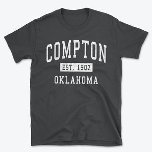 Compton Oklahoma Classic Established Basic T-Shirt