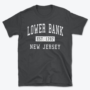 Lower Bank New Jersey Classic Established Basic T-Shirt