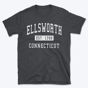 Ellsworth Connecticut Classic Established Basic T-Shirt