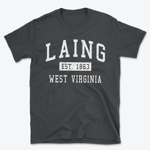 Laing West Virginia Classic Established Basic T-Shirt