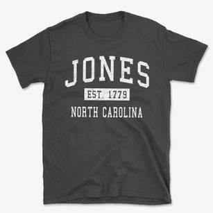 Jones North Carolina Classic Established Basic T-Shirt