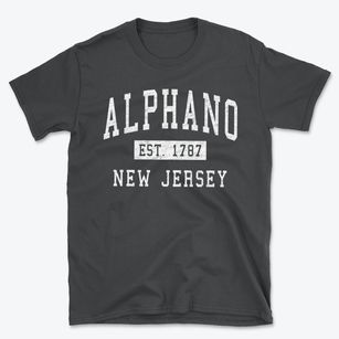 Alphano New Jersey Classic Established Basic T-Shirt