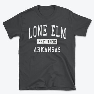 Lone Elm Arkansas Classic Established Basic T-Shirt