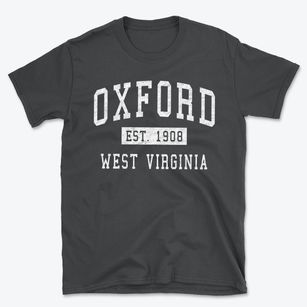 Oxford West Virginia Classic Established Basic T-Shirt