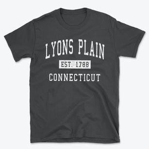 Lyons Plain Connecticut Classic Established Basic T-Shirt