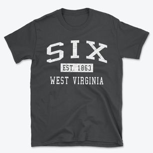 Six West Virginia Classic Established Basic T-Shirt