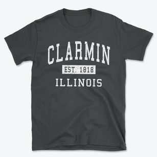 Clarmin Illinois Classic Established Basic T-Shirt