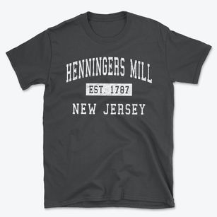 Henningers Mill New Jersey Classic Established Basic T-Shirt