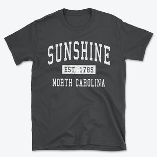 Sunshine North Carolina Classic Established Basic T-Shirt