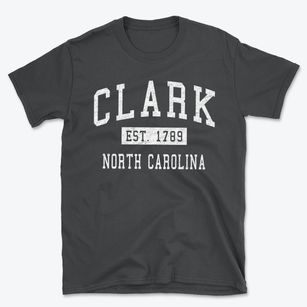 Clark North Carolina Classic Established Basic T-Shirt