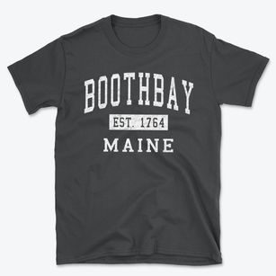 Boothbay Maine Classic Established Basic T-Shirt