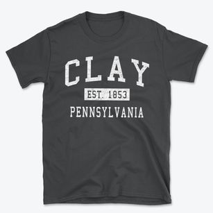 Clay Pennsylvania Classic Established Basic T-Shirt