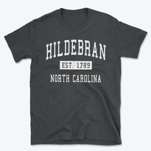 Hildebran North Carolina Classic Established Basic T-Shirt