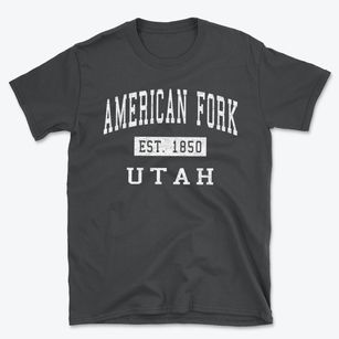 American Fork Utah Classic Established Basic T-Shirt