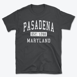 Pasadena Maryland Classic Established Basic T-Shirt