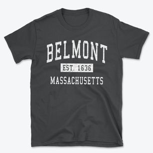 Belmont Massachusetts Classic Established Basic T-Shirt