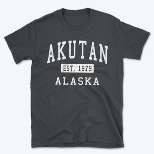 Akutan Alaska Classic Established Basic T-Shirt