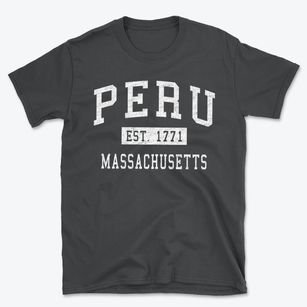 Peru Massachusetts Classic Established Basic T-Shirt