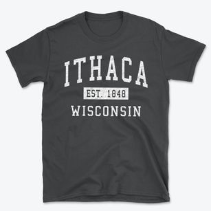 Ithaca Wisconsin Classic Established Basic T-Shirt