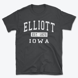 Elliott Iowa Classic Established Basic T-Shirt