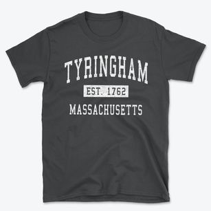 Tyringham Massachusetts Classic Established Basic T-Shirt