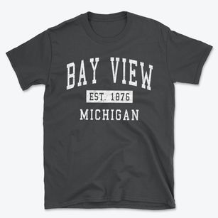 Bay View Michigan Classic Established Basic T-Shirt