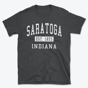 Saratoga Indiana Classic Established Basic T-Shirt