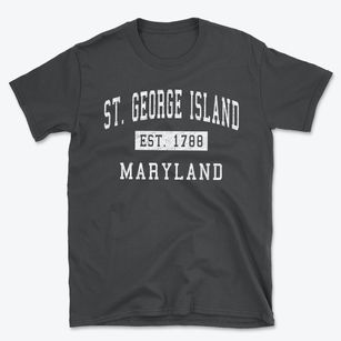 St. George Island Maryland Classic Established Basic T-Shirt