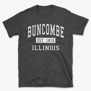 Buncombe Illinois Classic Established Basic T-Shirt