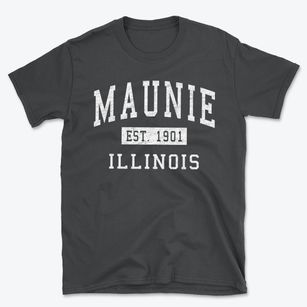 Maunie Illinois Classic Established Basic T-Shirt