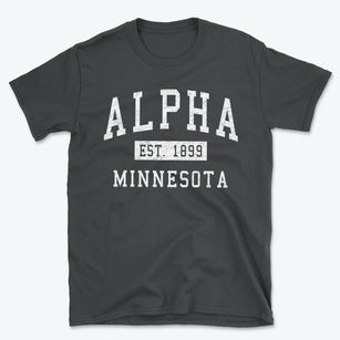 Alpha Minnesota Classic Established Basic T-Shirt
