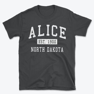 Alice North Dakota Classic Established Basic T-Shirt