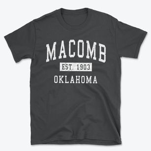 Macomb Oklahoma Classic Established Basic T-Shirt