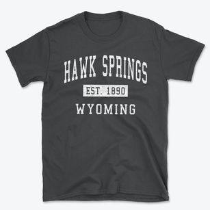 Hawk Springs Wyoming Classic Established Basic T-Shirt