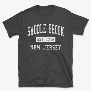 Saddle Brook New Jersey Classic Established Basic T-Shirt