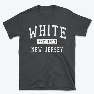 White New Jersey Classic Established Basic T-Shirt