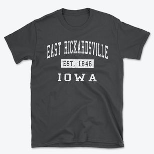 East Rickardsville Iowa Classic Established Basic T-Shirt