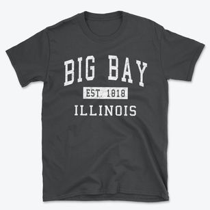 Big Bay Illinois Classic Established Basic T-Shirt