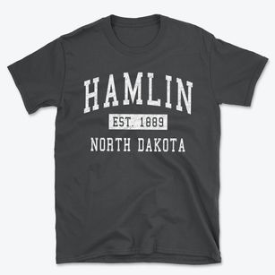 Hamlin North Dakota Classic Established Basic T-Shirt