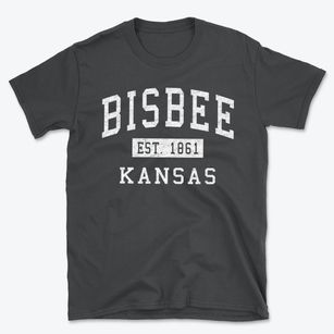 Bisbee Kansas Classic Established Basic T-Shirt